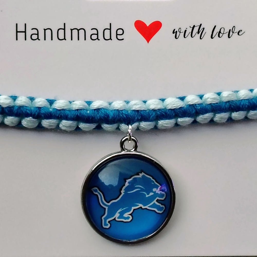 Detroit Lions NFL Football Bracelet